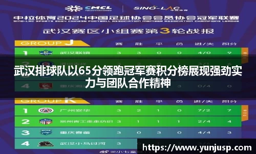 武汉排球队以65分领跑冠军赛积分榜展现强劲实力与团队合作精神